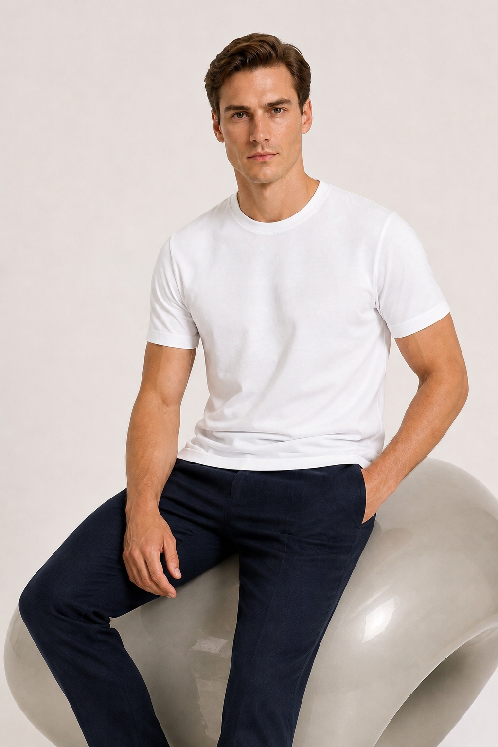Casa Bellini™ | Azuro Tee White