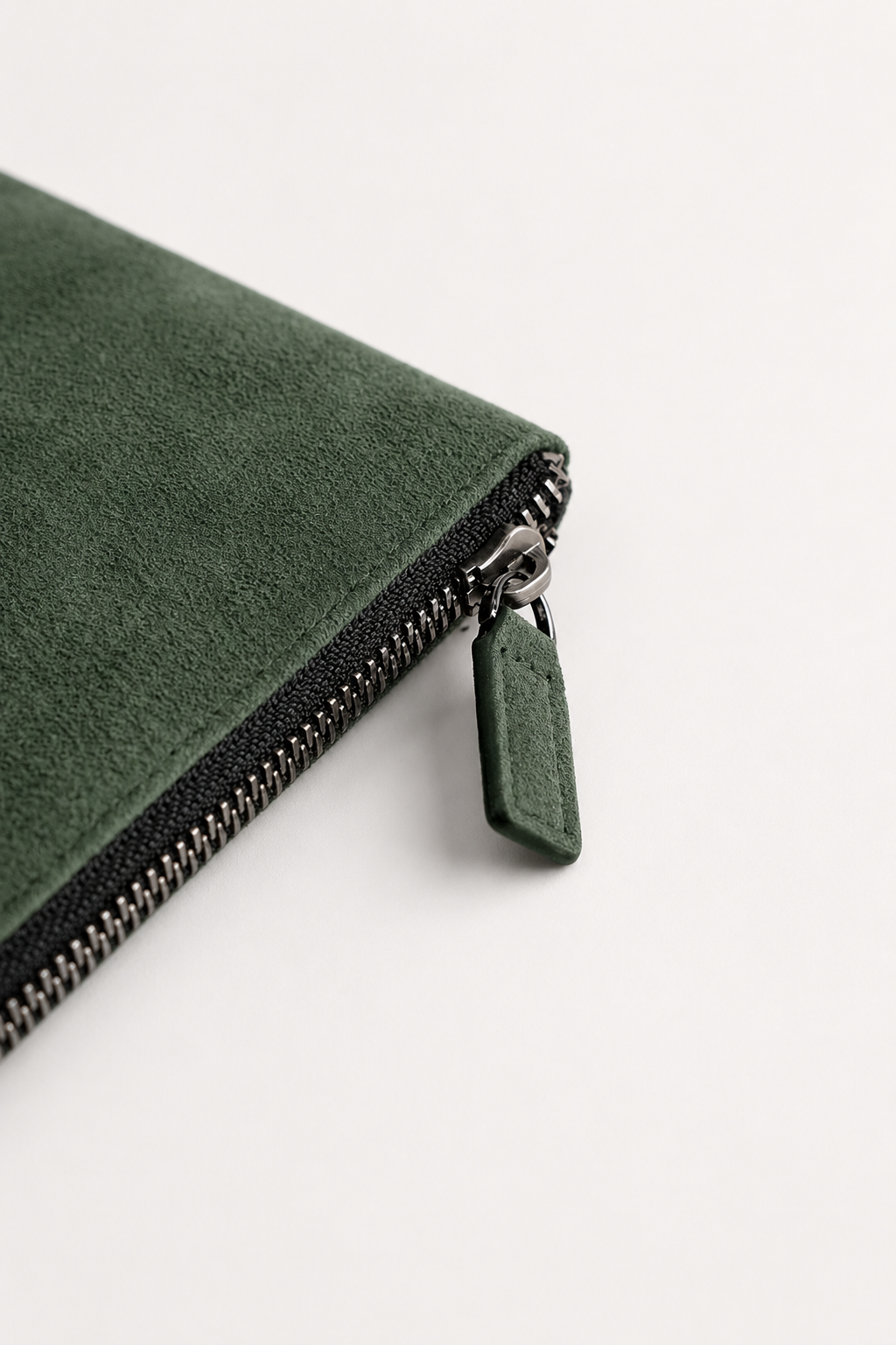 Casa Bellini™ | Alcantara Clutch Bag Midnight Green