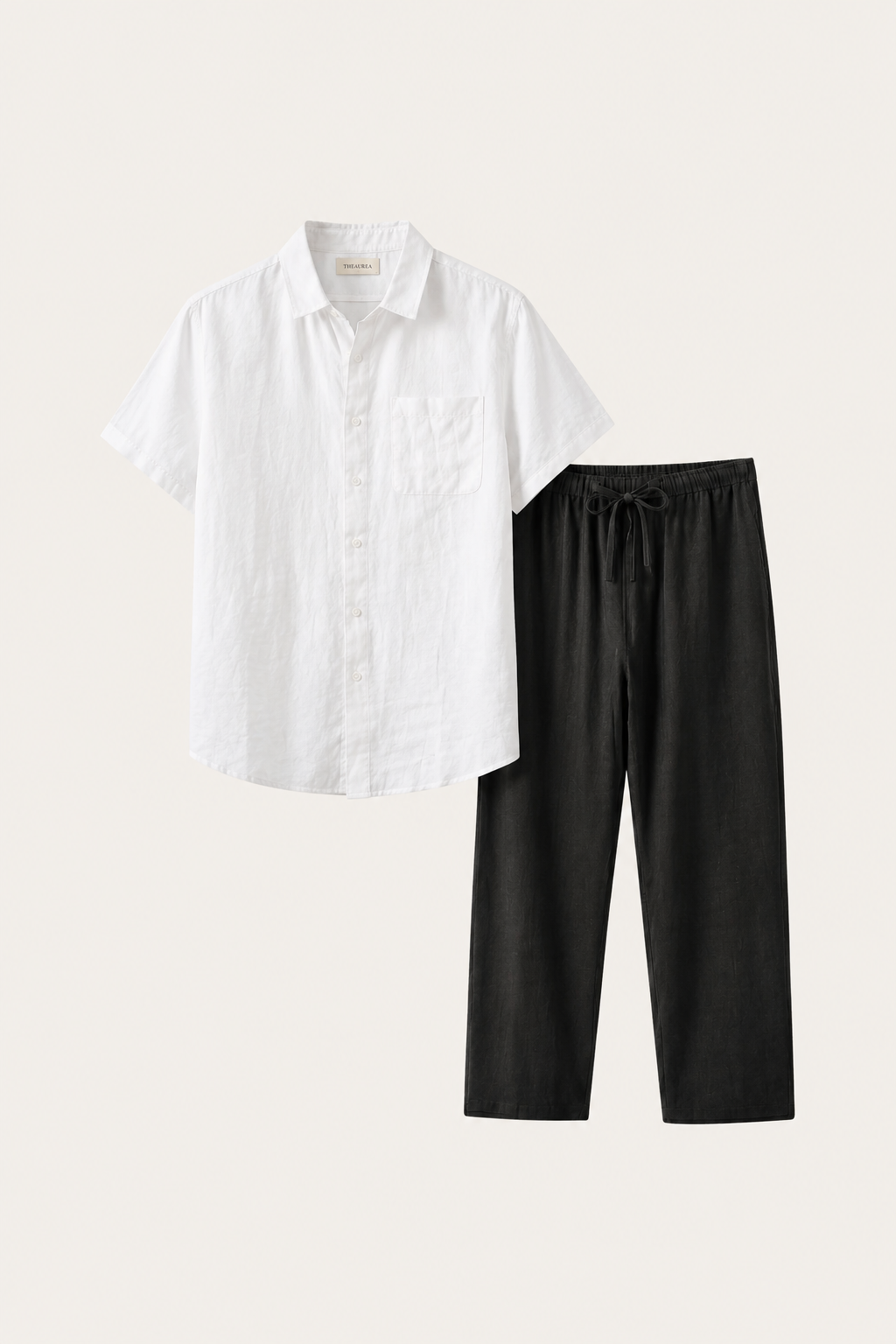 Casa Bellini™ | Trento Linen Set White/Black