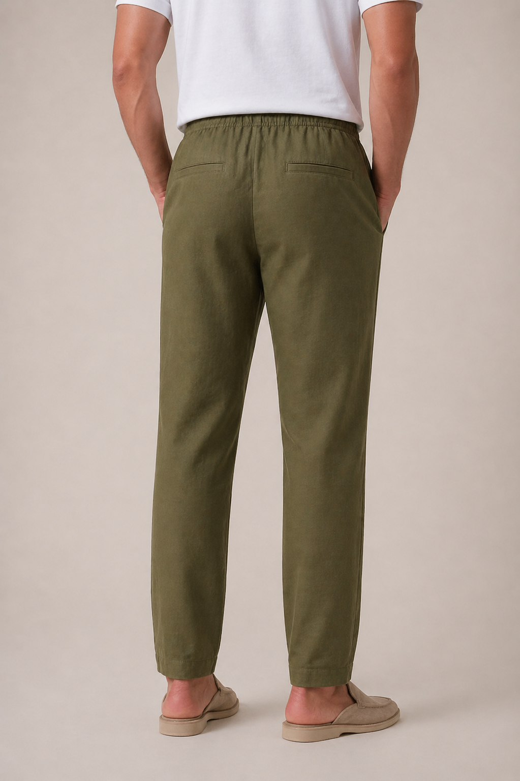 Casa Bellini™ | Linen Bayside Trousers Olive