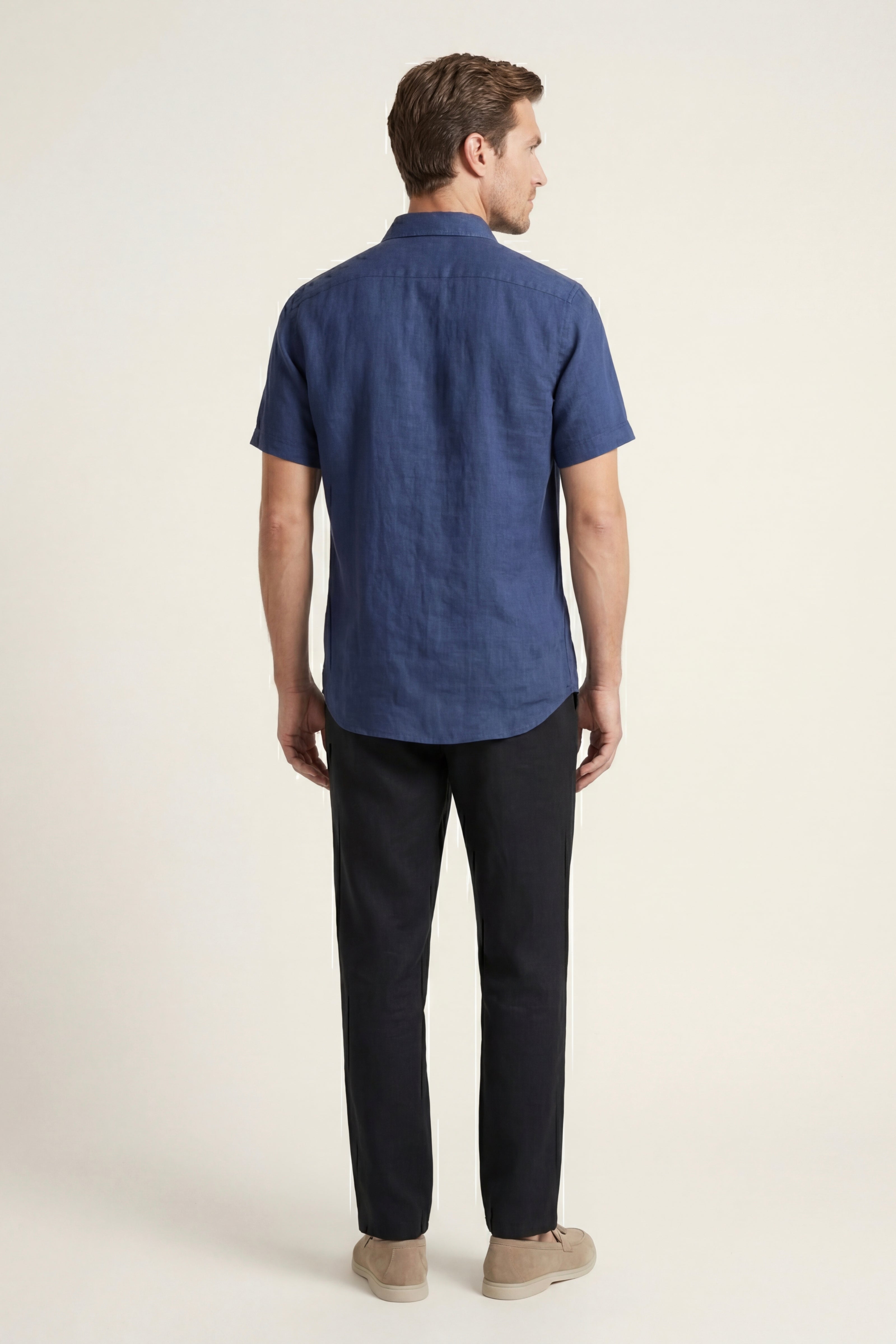 Casa Bellini™ | Trento Linen Set Blue/Black