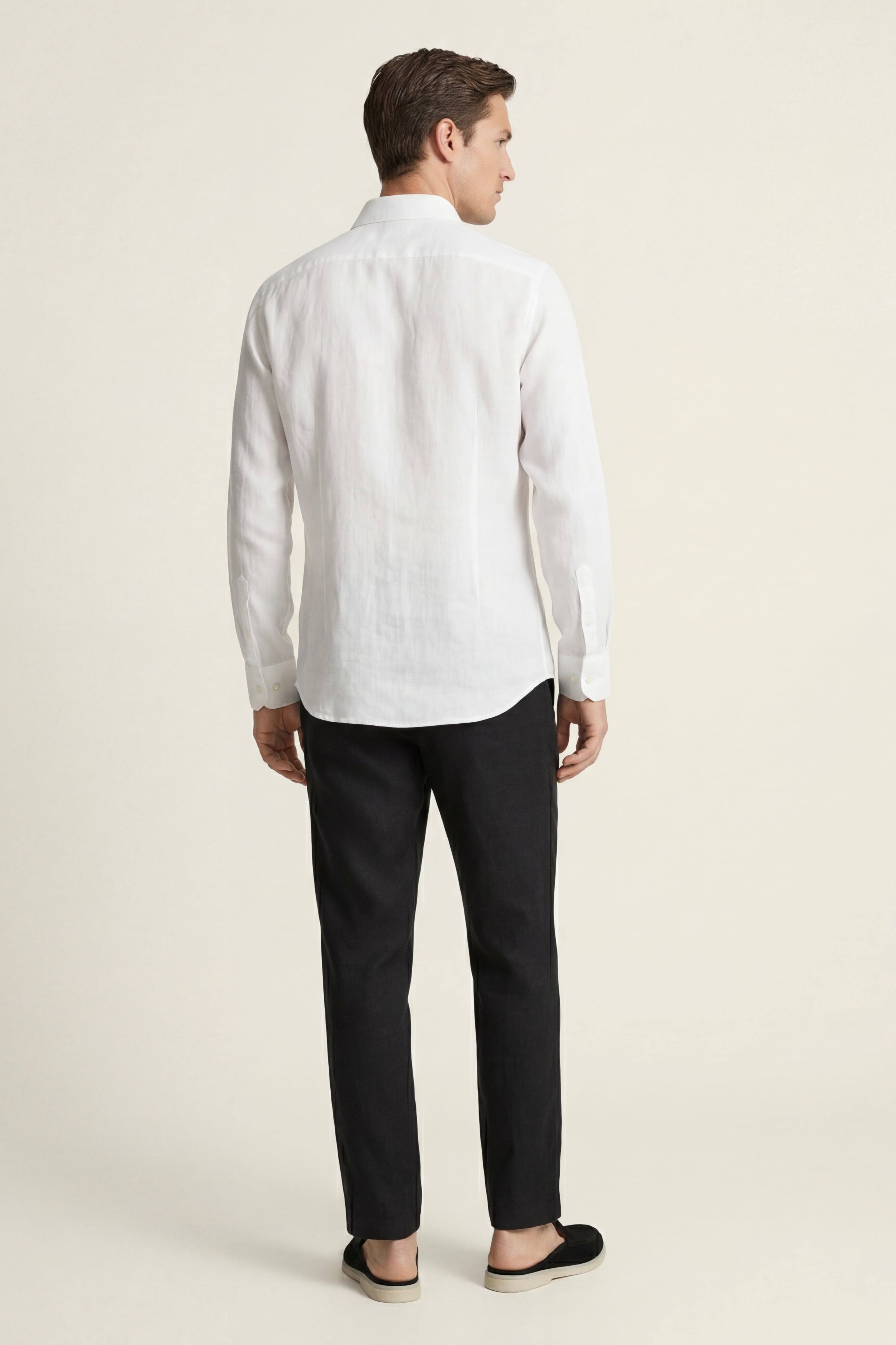 Casa Bellini™ | Pisa Linen Set Long Sleeve White/Black