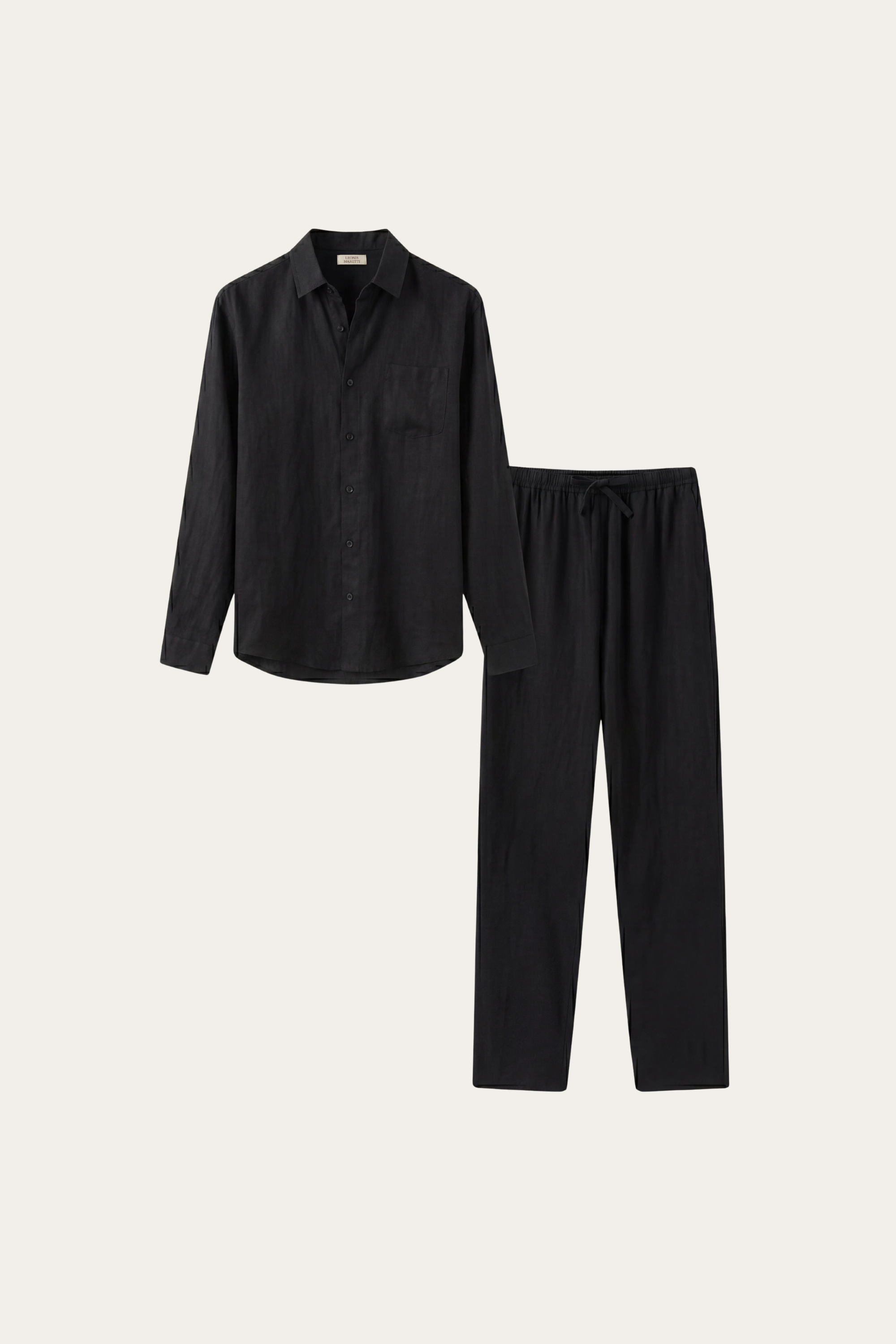 Casa Bellini™ | Bellagio Linen Set Long Sleeve Black