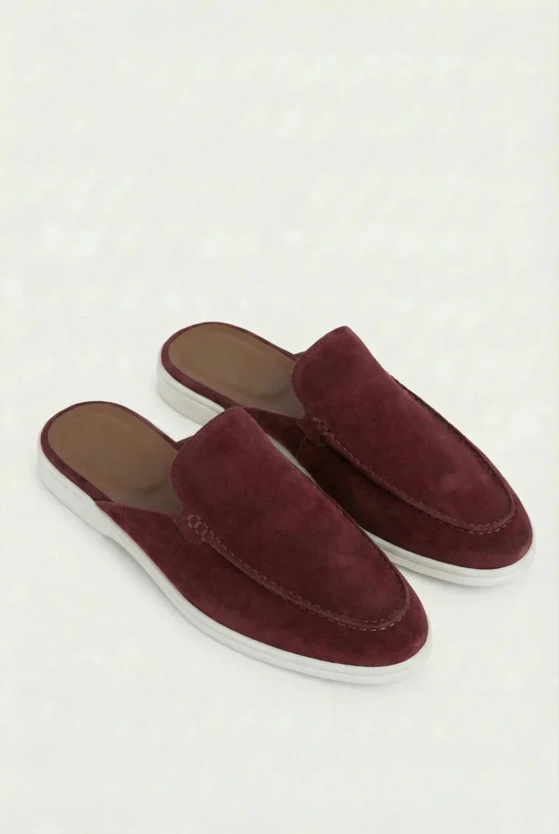 Casa Bellini™ | Bordeaux Suède Yacht Mule