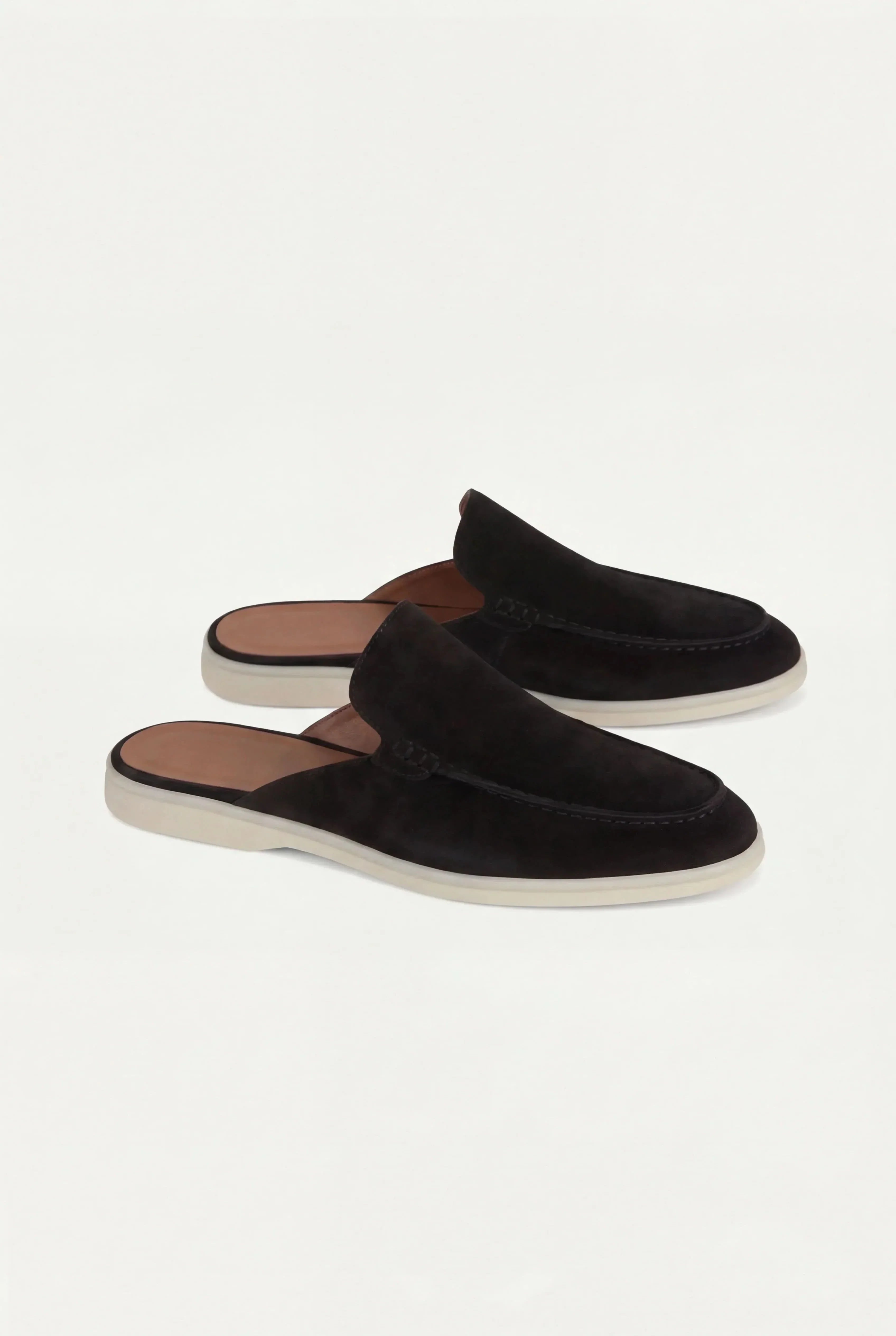 Casa Bellini™ | Black Suède Yacht Mule