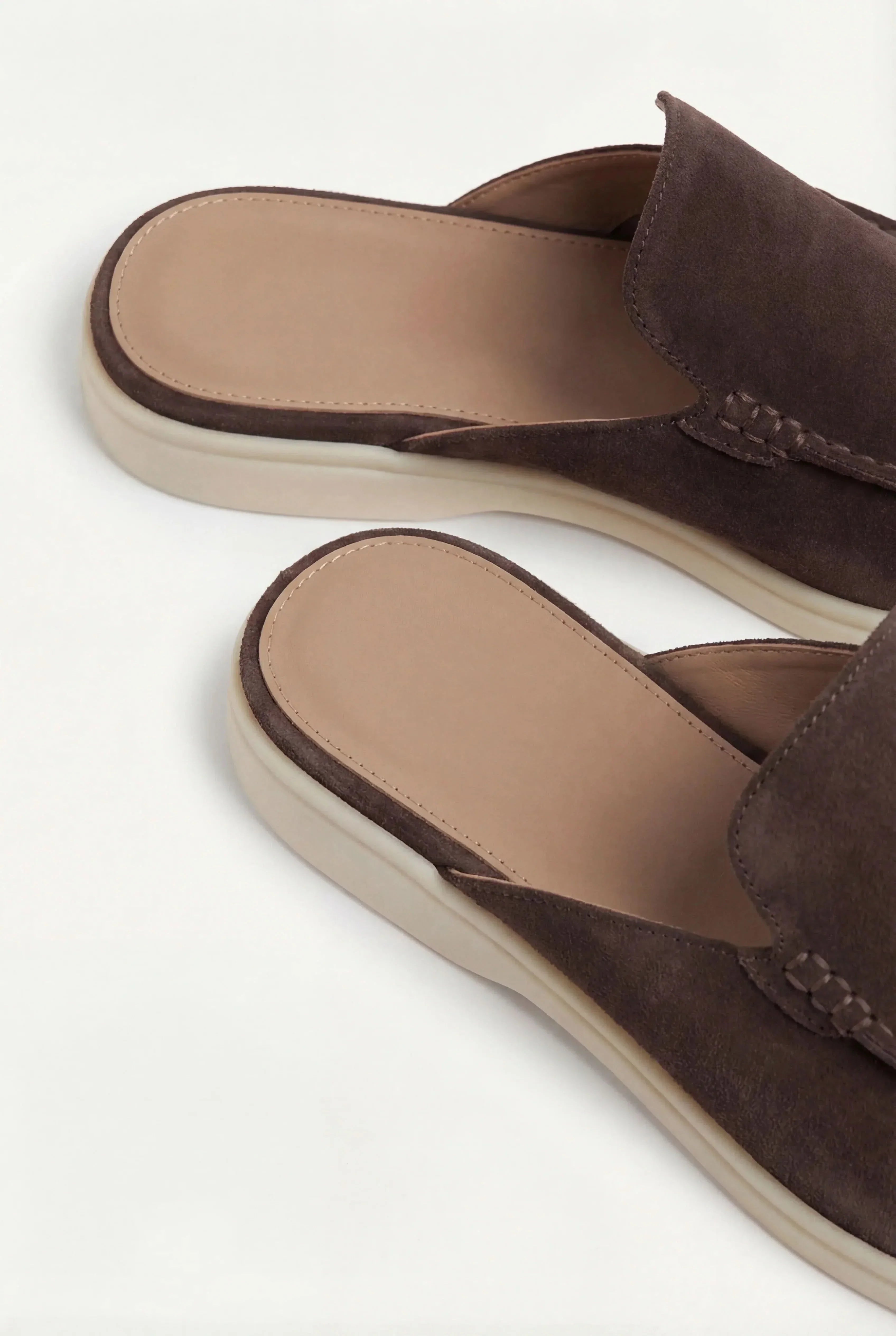 Casa Bellini™ | Brown Suède Yacht Mule