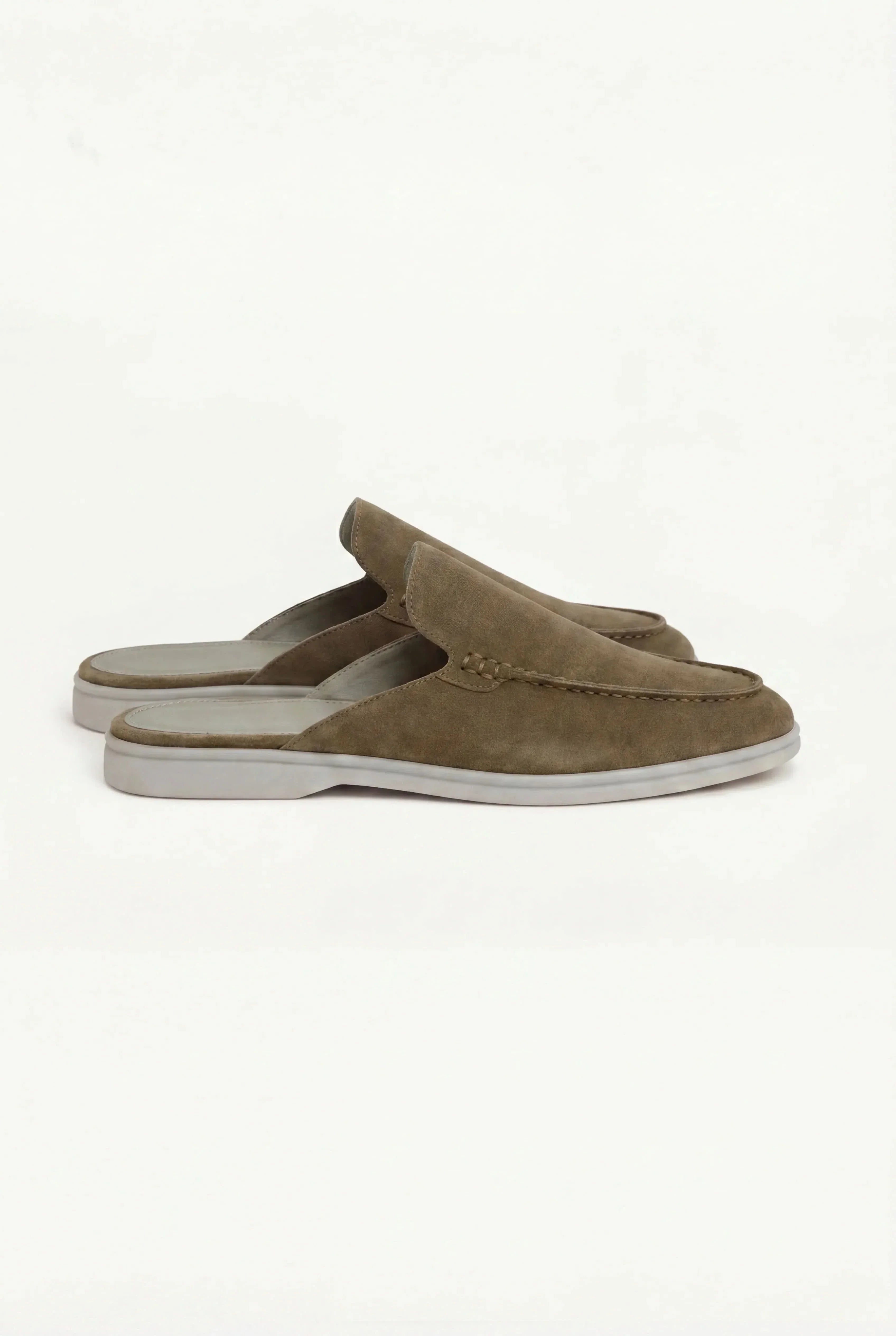 Casa Bellini™ | Olive Suède Yacht Mule
