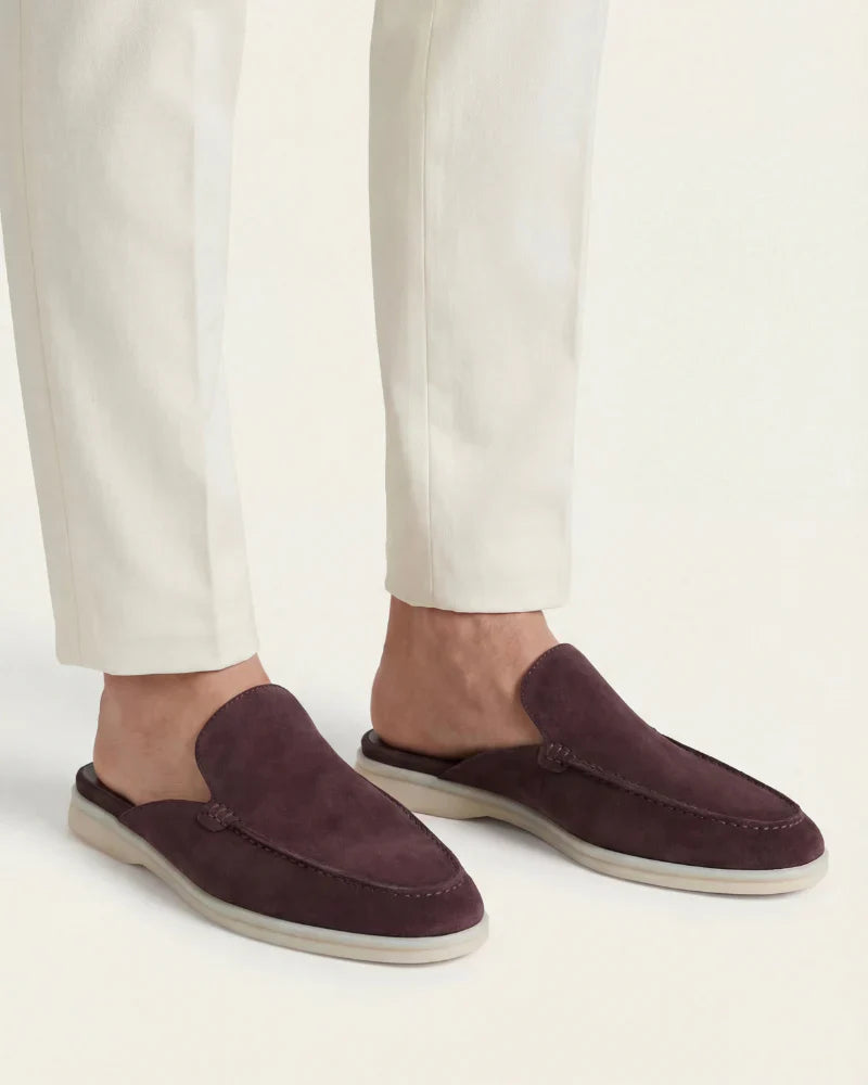 Casa Bellini™ | Coffee Suède Yacht Mule