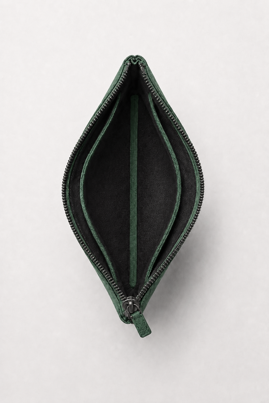 Casa Bellini™ | Alcantara Clutch Bag Midnight Green