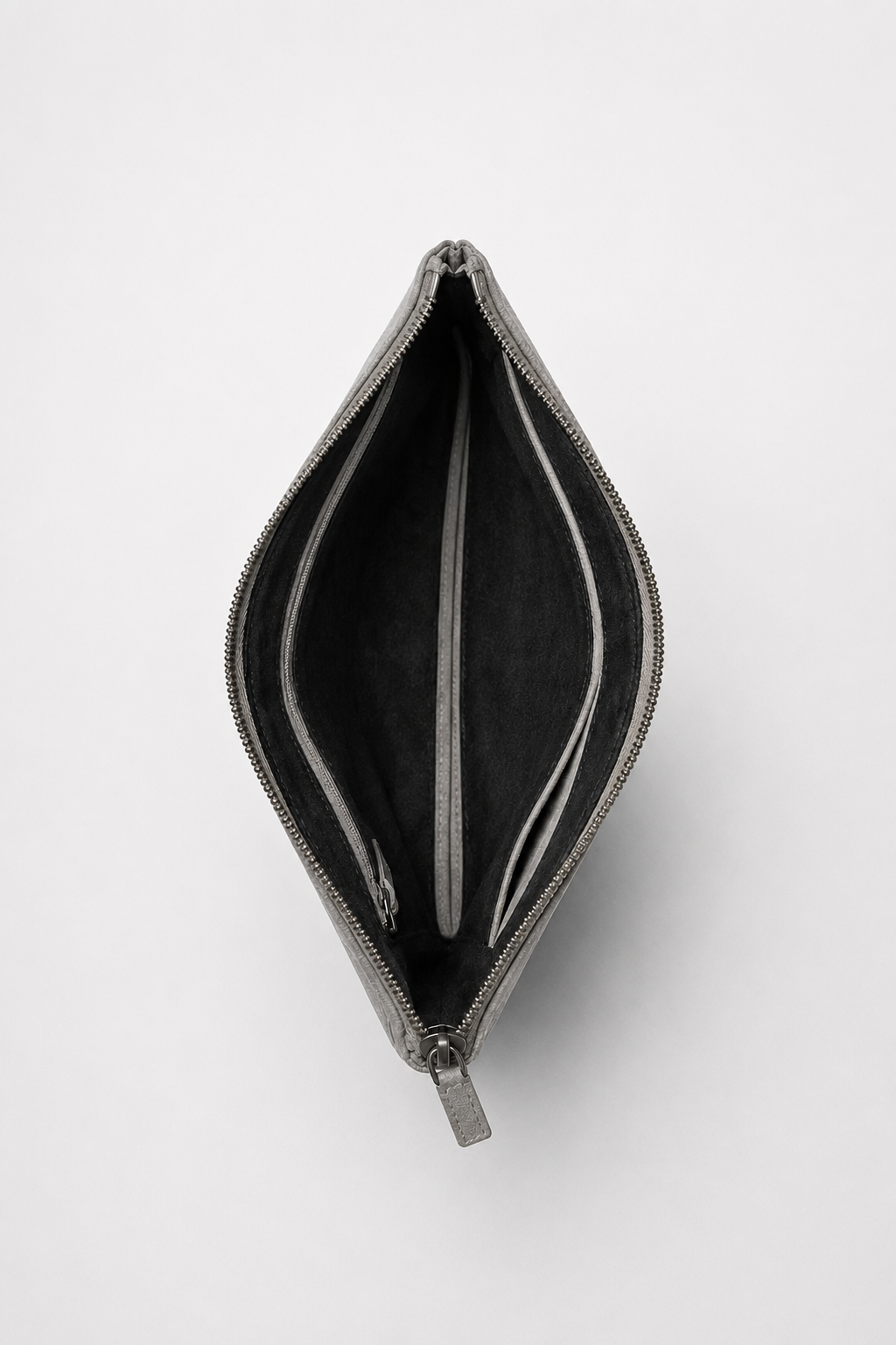 Casa Bellini™ | Alcantara Clutch Bag Moonstone Gray