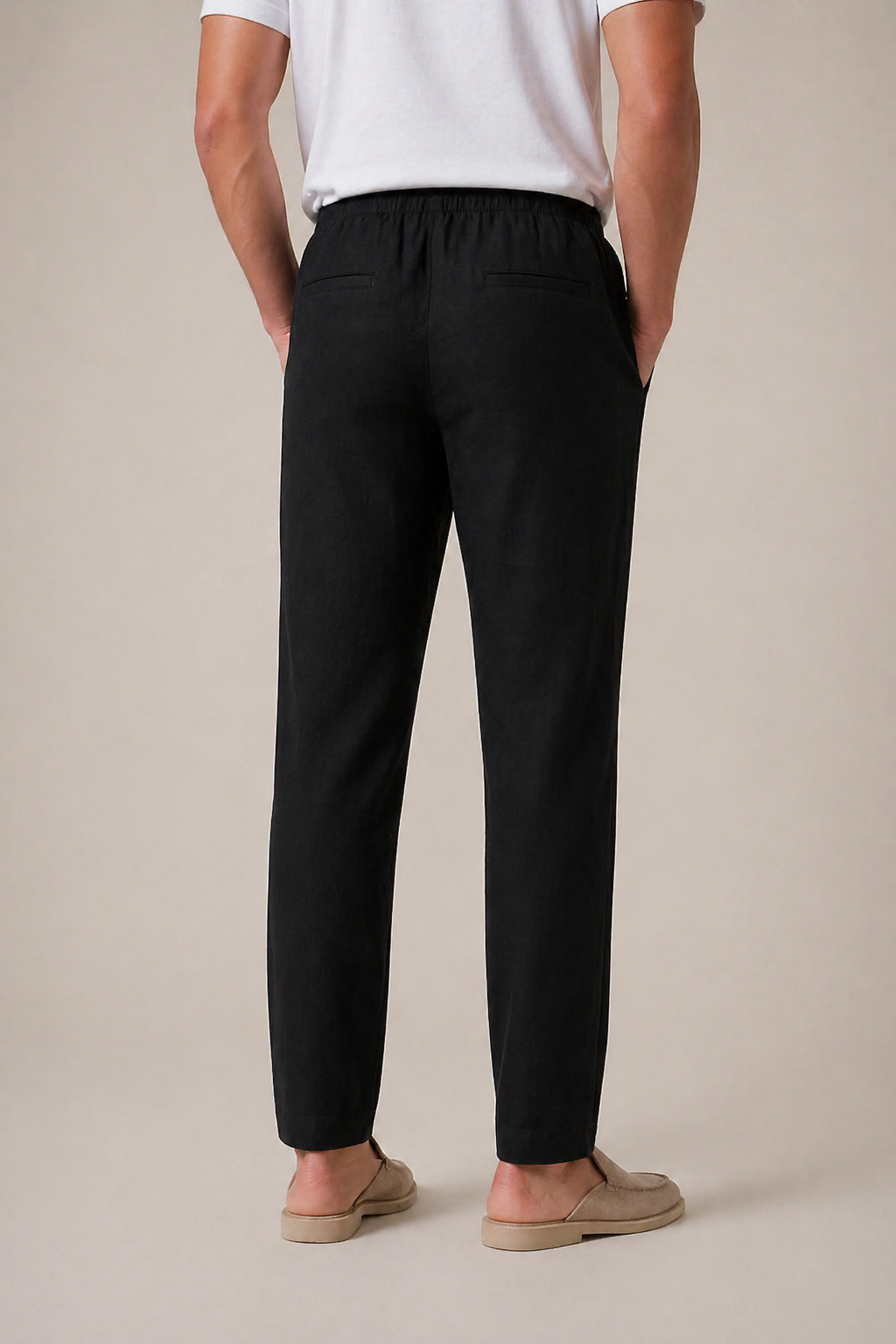Casa Bellini™ | Linen Bayside Trousers Black