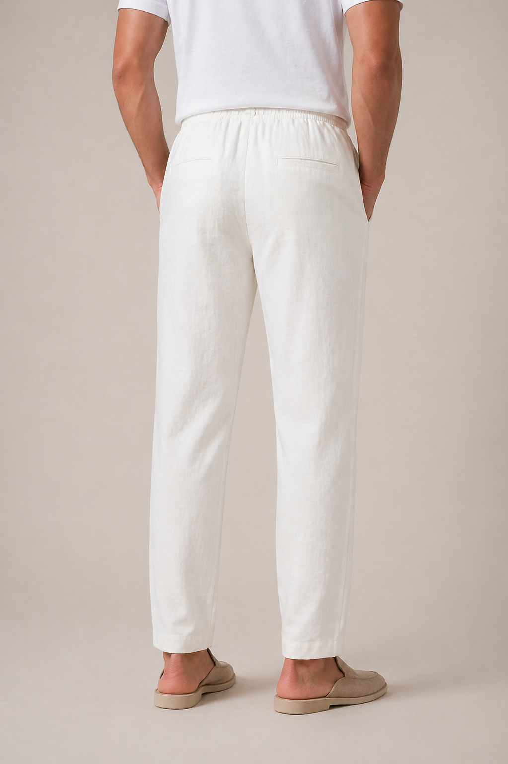 Casa Bellini™ | Linen Bayside Trousers White