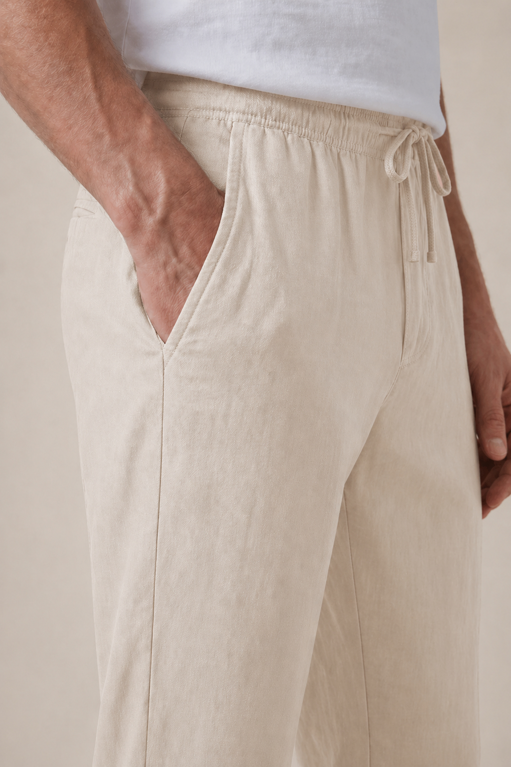 Casa Bellini™ | Linen Bayside Trousers Beige