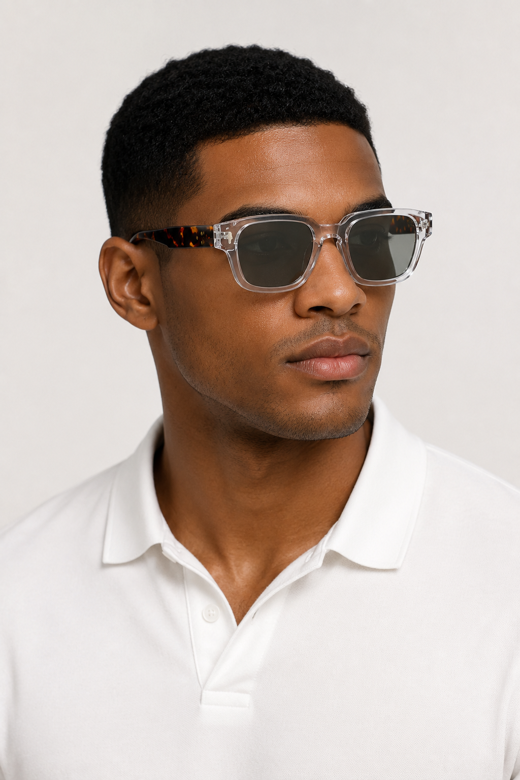 Casa Bellini™ | Cobalt Lucent Transparent Leopard