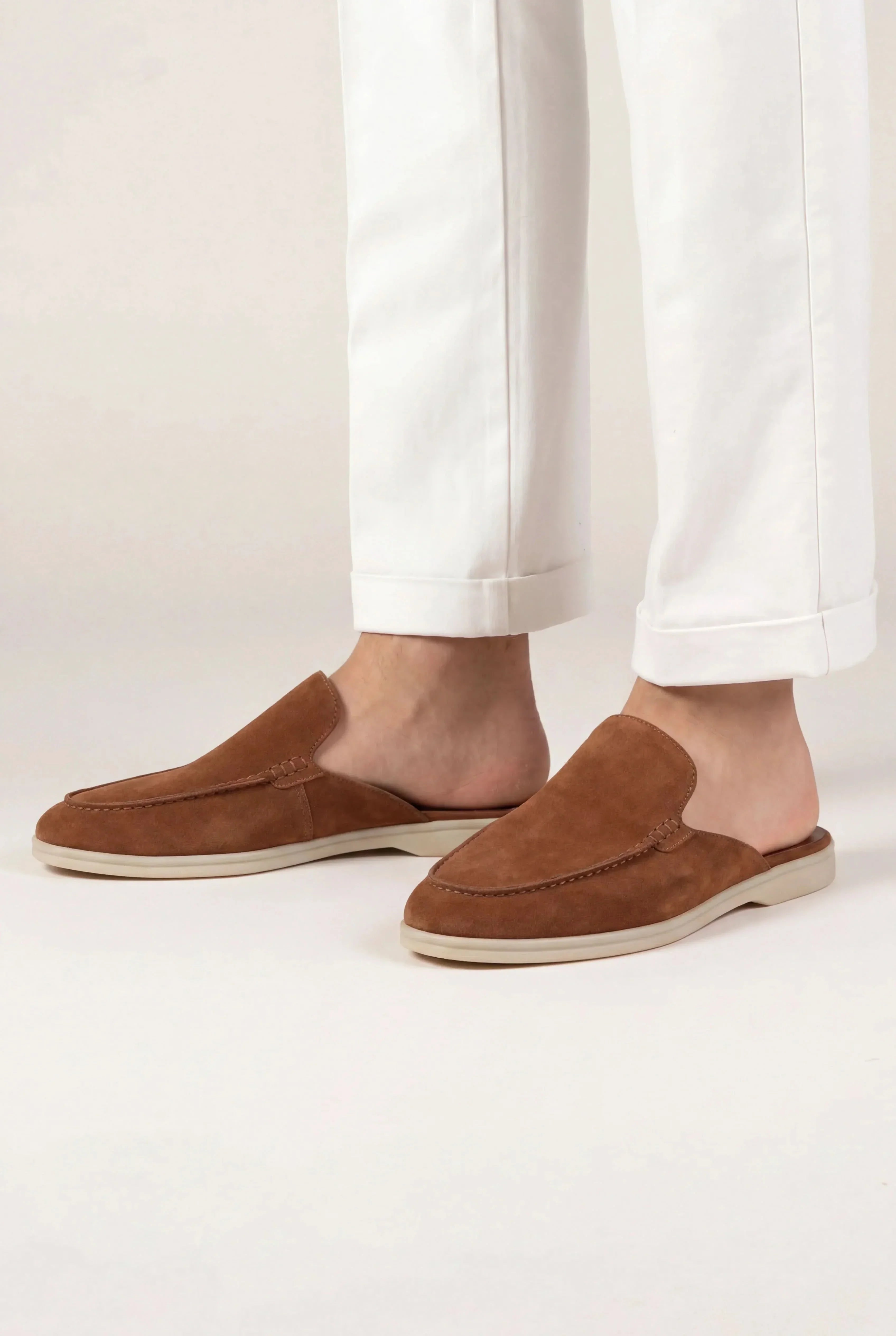 Casa Bellini™ | Maroon Suède Yacht Mule