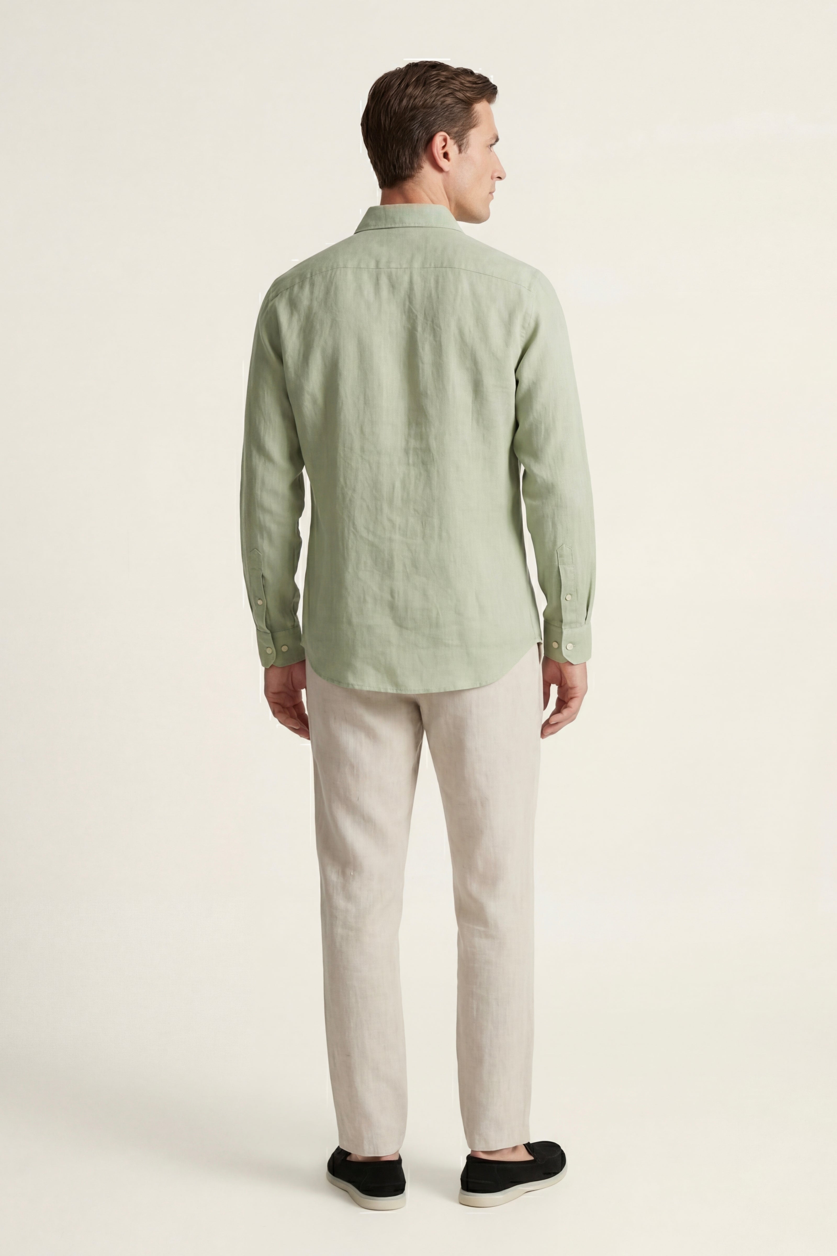 Casa Bellini™ | Pisa Linen Set Long Sleeve Mint Green/Beige