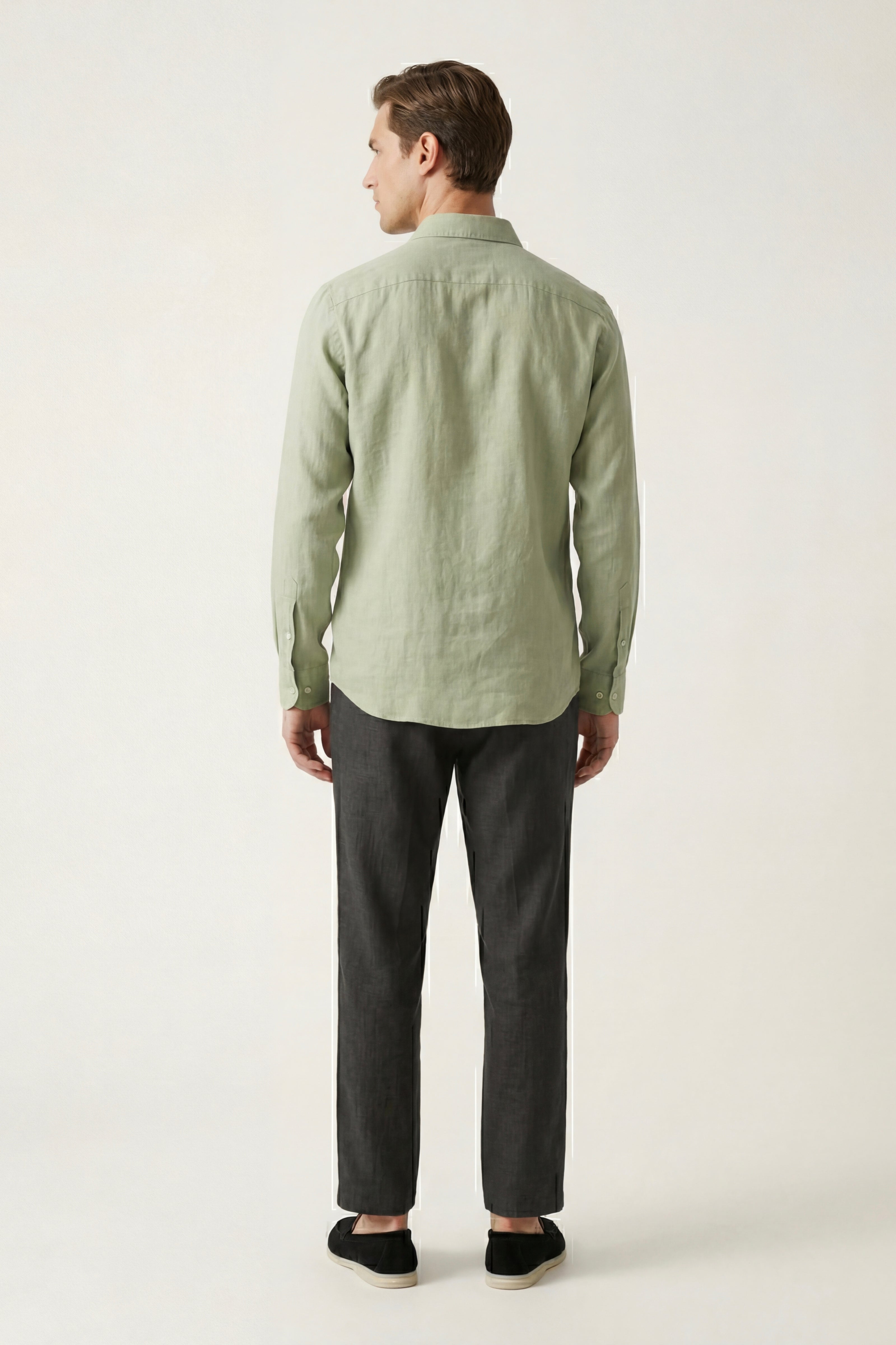 Casa Bellini™ | Pisa Linen Set Long Sleeve Mint Green/Black