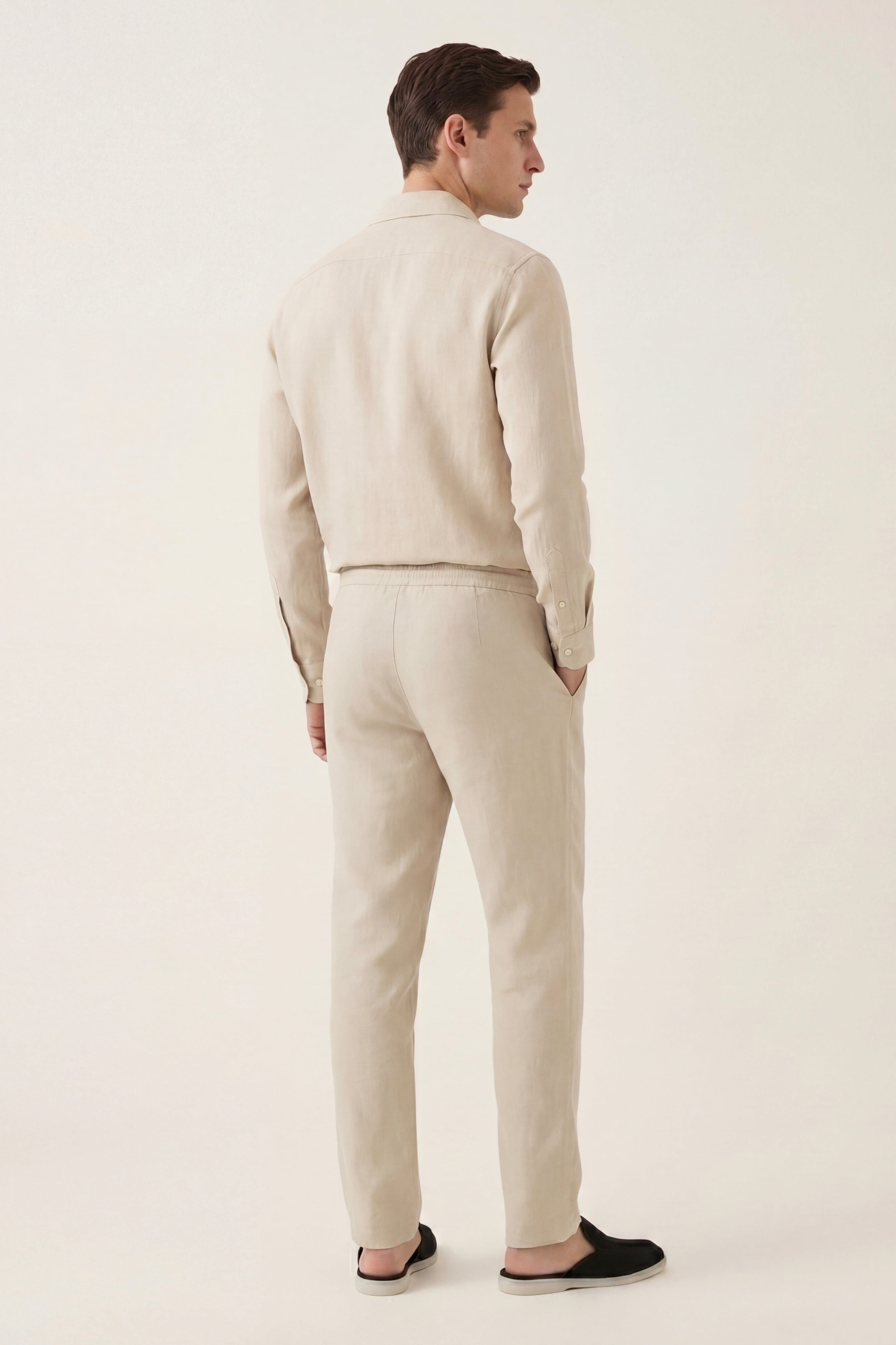 Casa Bellini™ | Bellagio Linen Set Long Sleeve Beige
