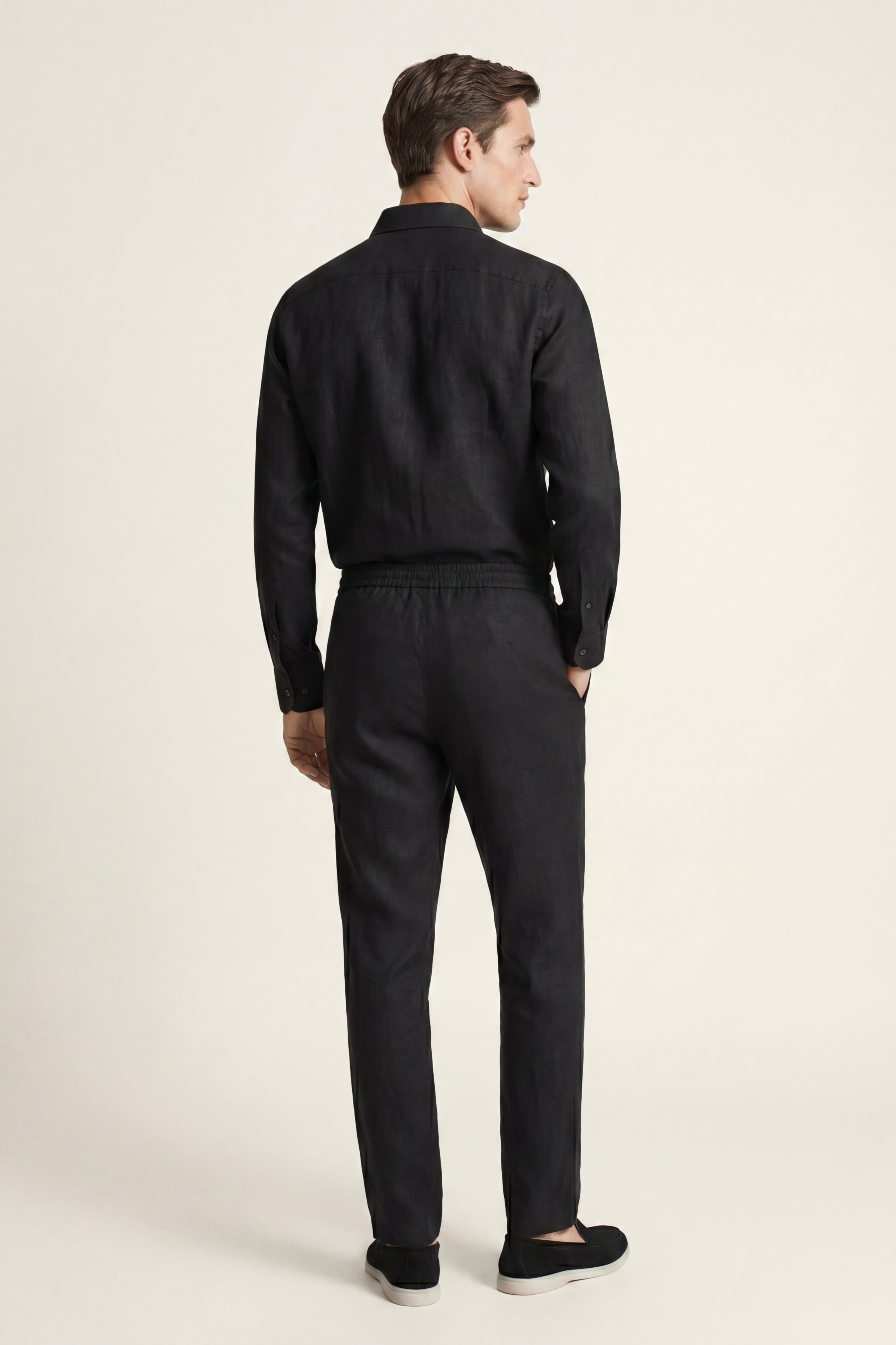 Casa Bellini™ | Bellagio Linen Set Long Sleeve Black