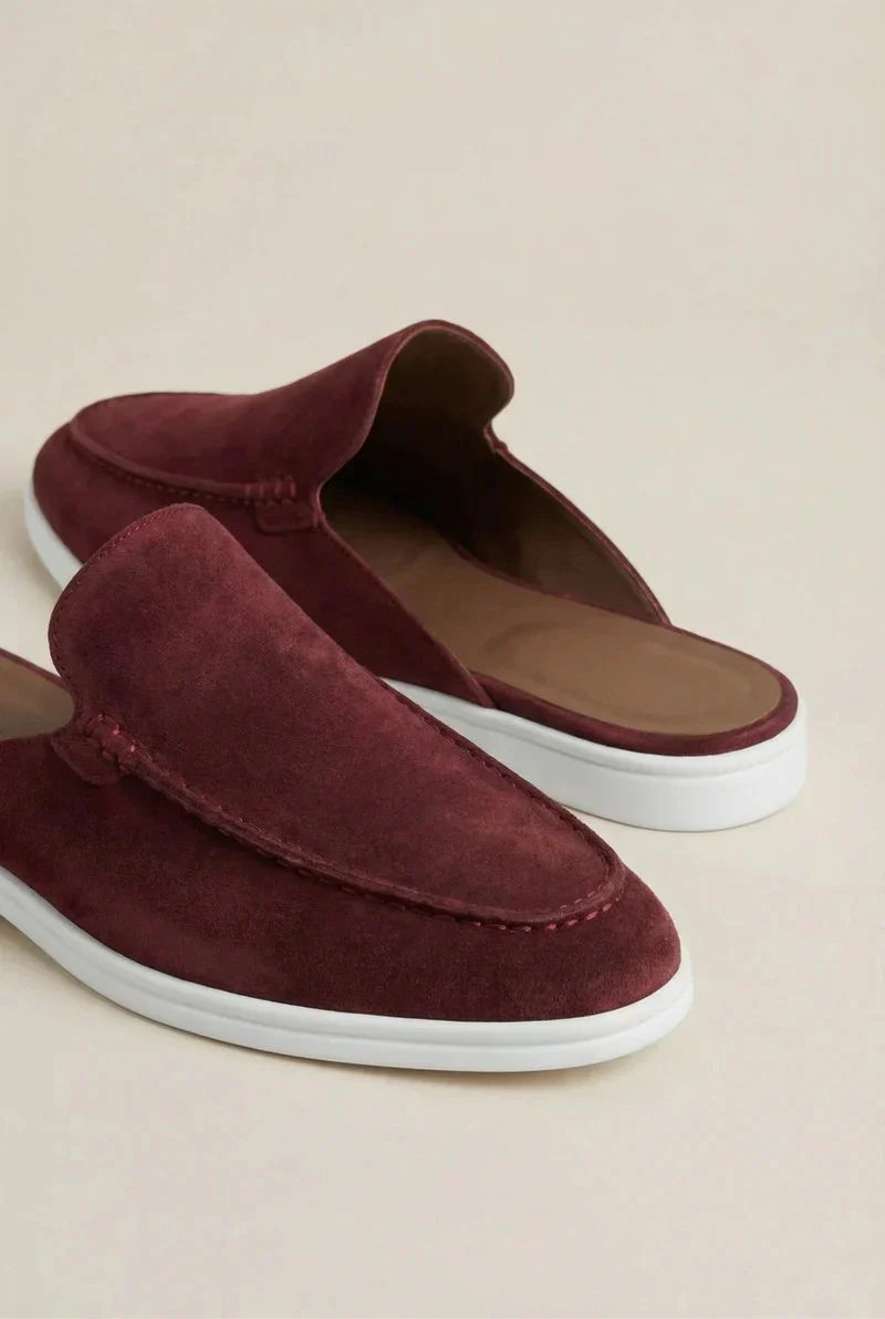 Casa Bellini™ | Bordeaux Suède Yacht Mule