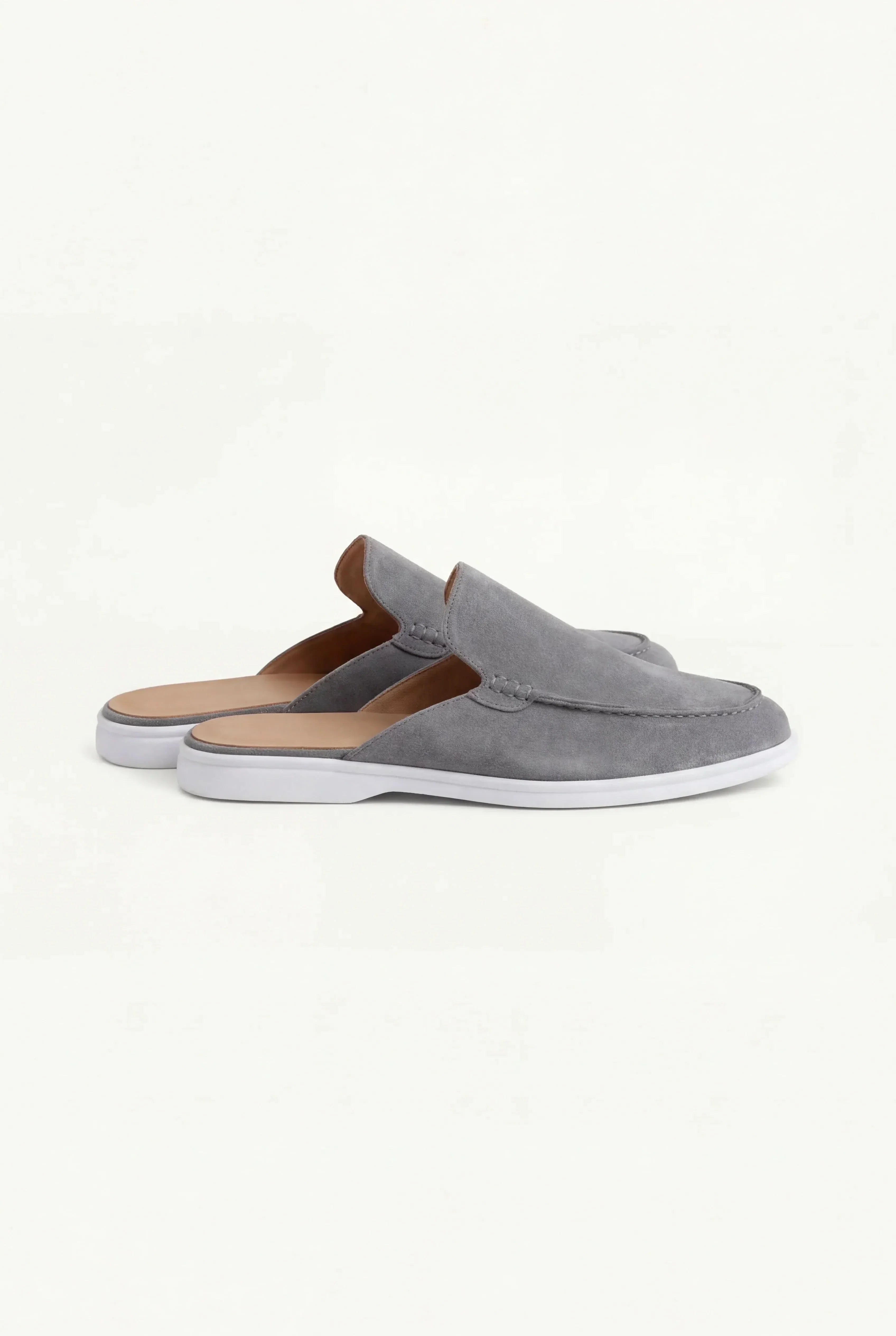 Casa Bellini™ | Grey Suède Yacht Mule