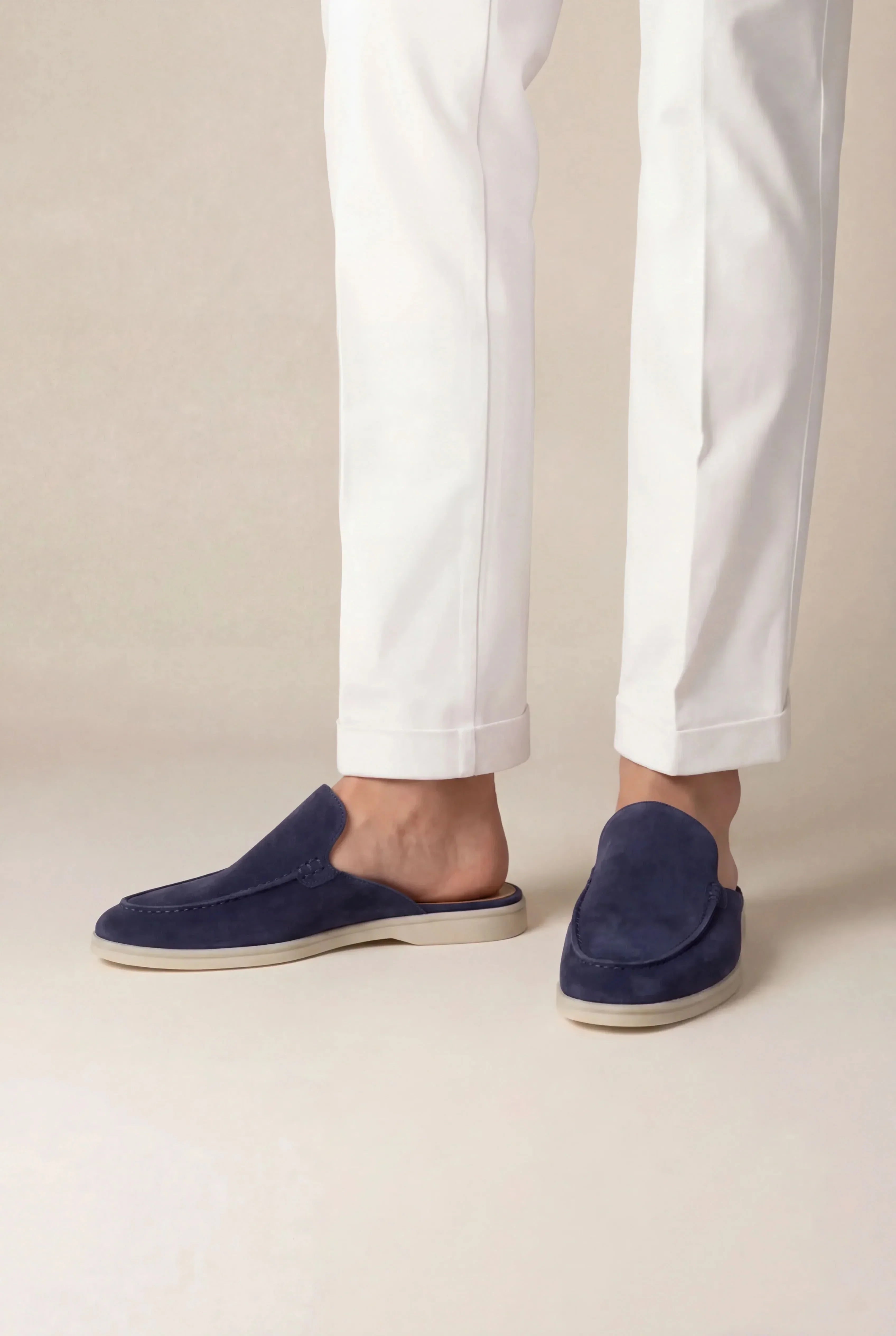 Casa Bellini™ | Navy Suède Yacht Mule