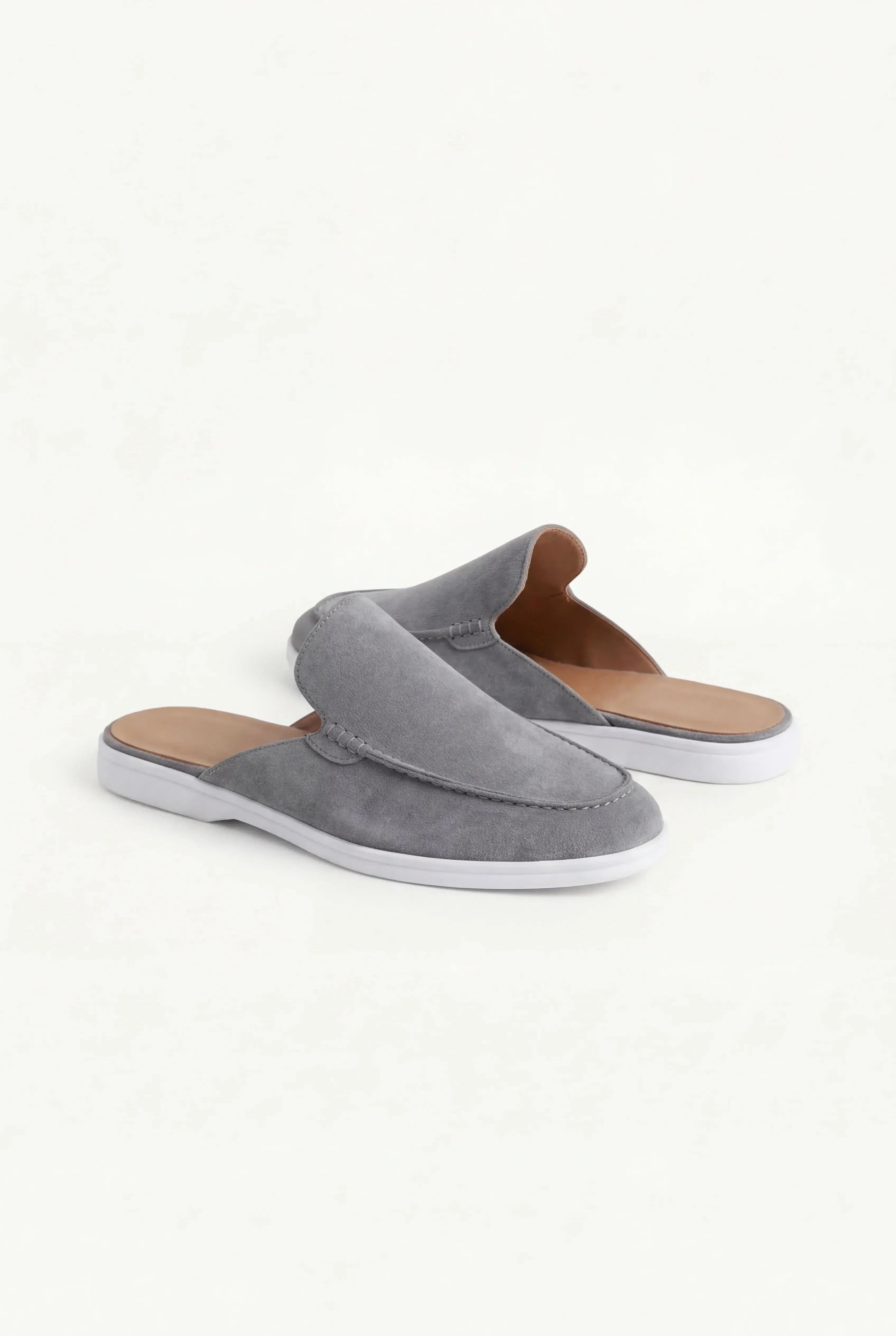 Casa Bellini™ | Grey Suède Yacht Mule