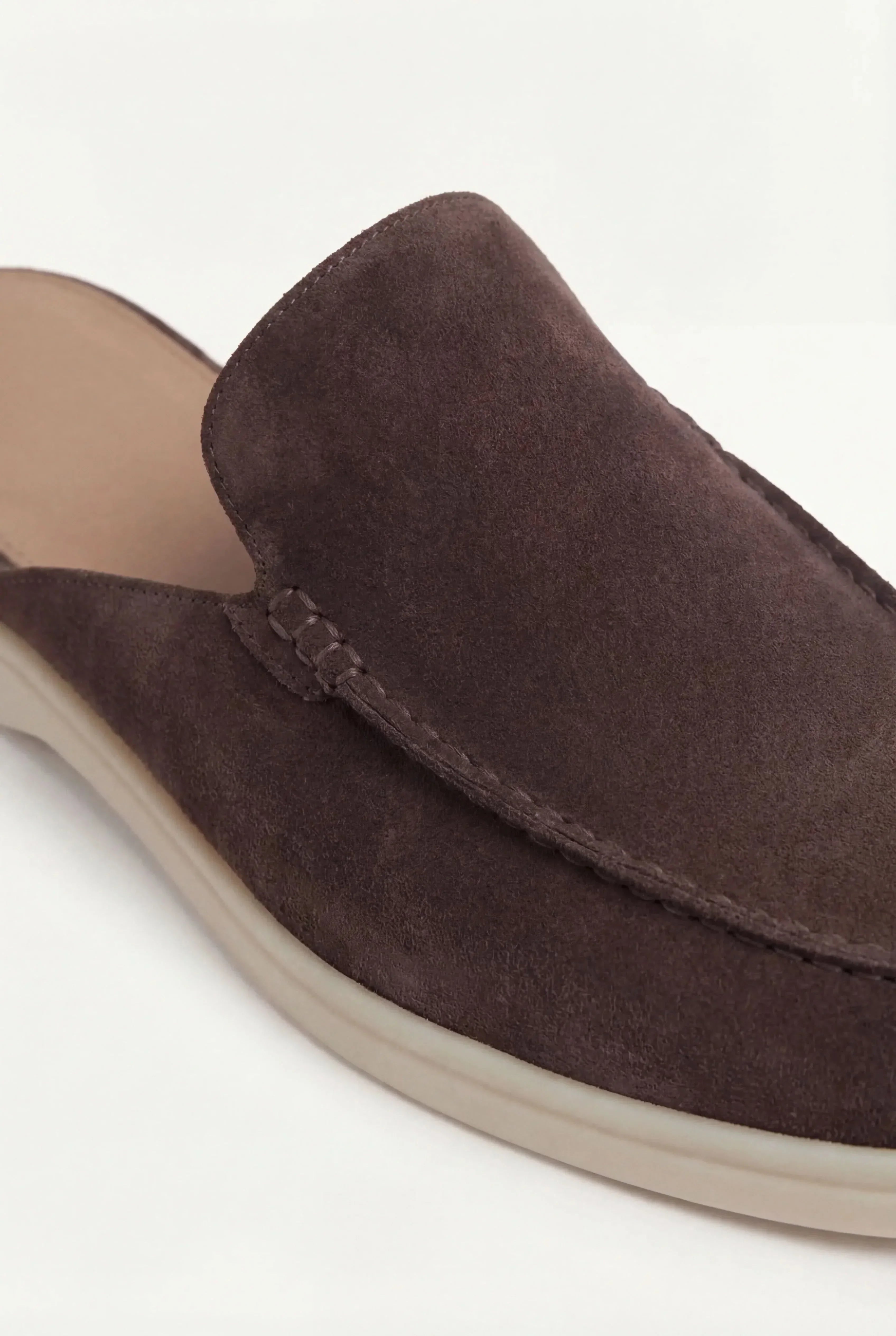 Casa Bellini™ | Brown Suède Yacht Mule