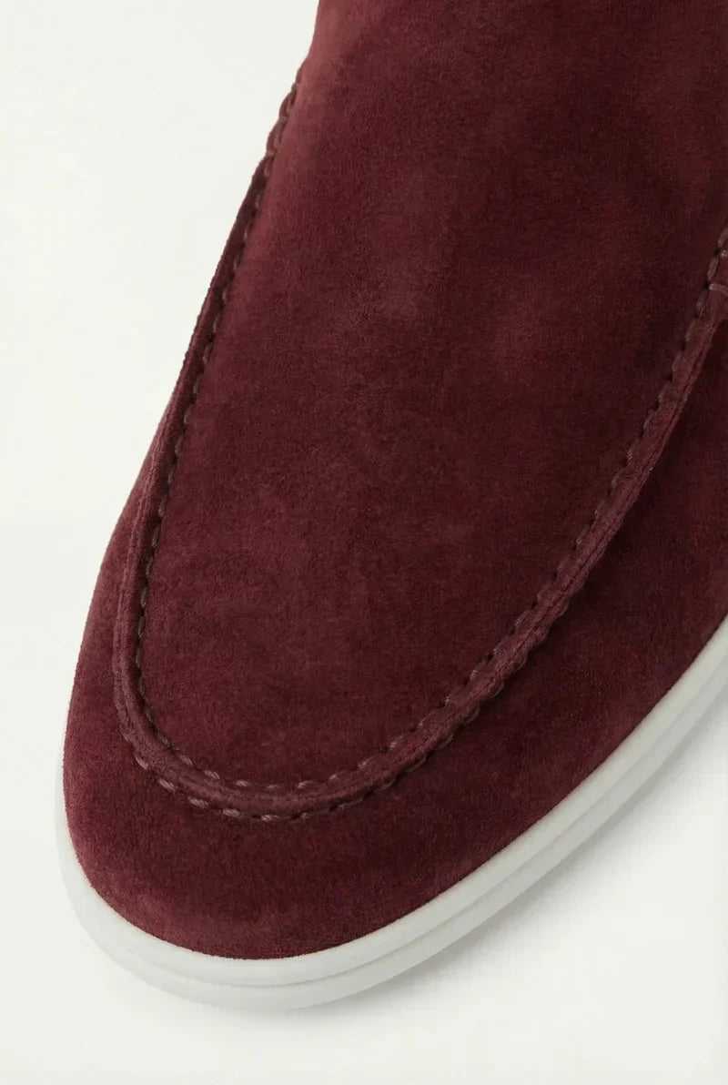 Casa Bellini™ | Bordeaux Suède Yacht Mule