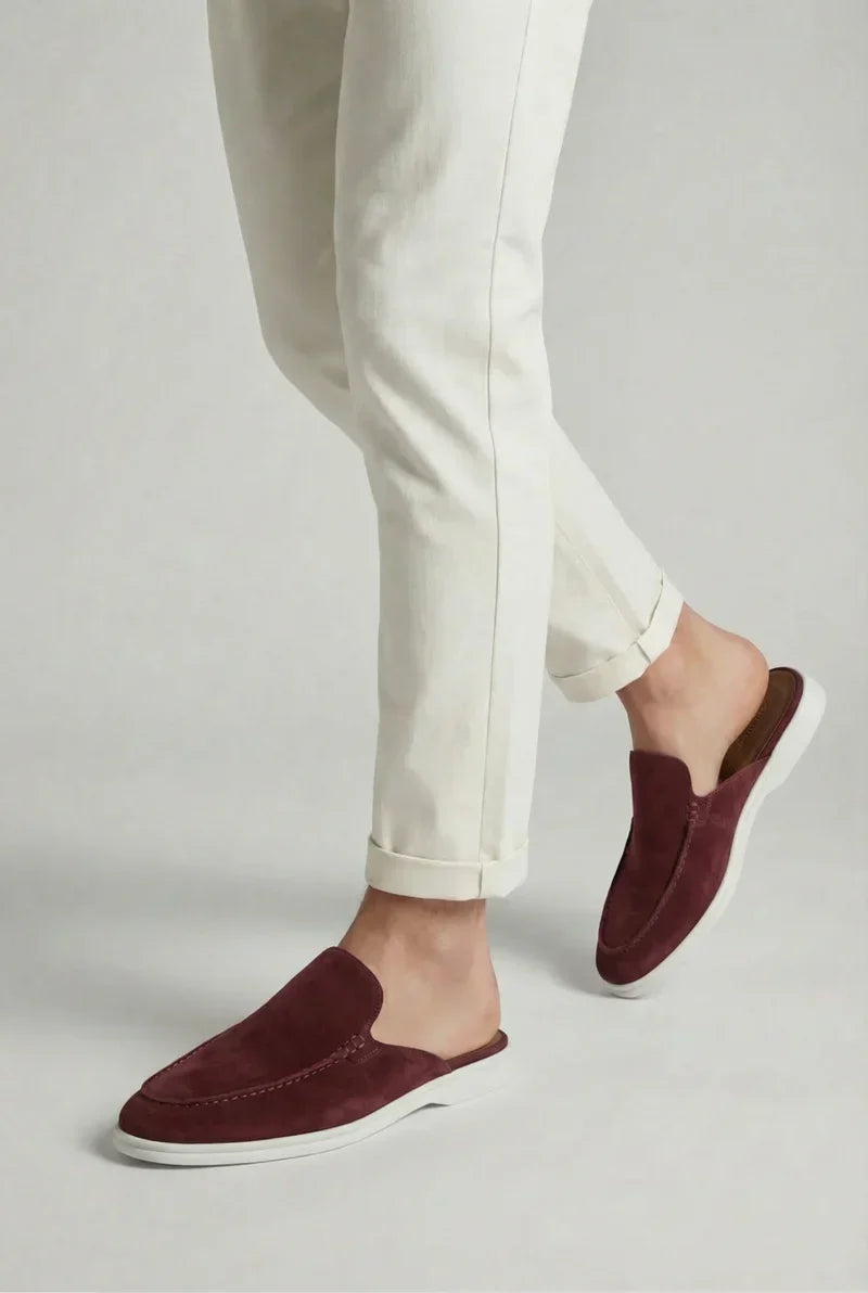Casa Bellini™ | Bordeaux Suède Yacht Mule